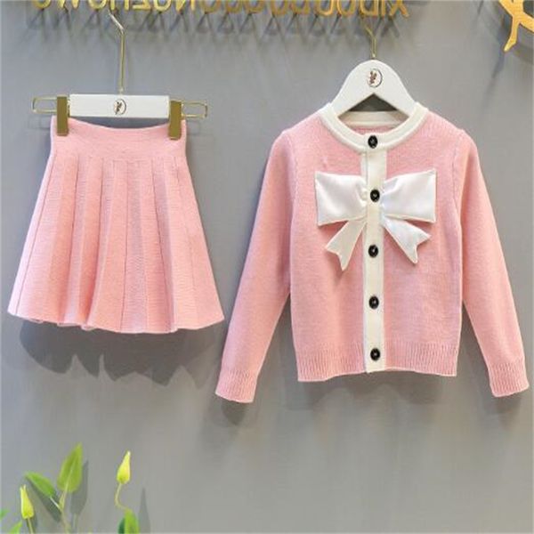 kids clothing sets autumn winter girls bow open stitch sweater coat+knitted skirt 2 pieces suit outfits children girls clothes, White
kids clothing sets autumn winter girls bow open stitch sweater coat+knitted skirt 2 pieces suit outfits children girls clothes, White