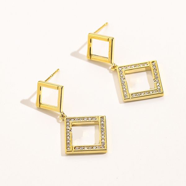 letter stud earrings square drop earrings designers create stylish earrings for women, Golden;silver
letter stud earrings square drop earrings designers create stylish earrings for women, Golden;silver
