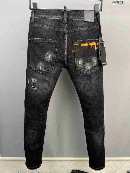 2022 new men jeans hole light blue dark gray italy brand man long pants trousers streetwear denim skinny slim straight biker jean for d2 283, Black
2022 new men jeans hole light blue dark gray italy brand man long pants trousers streetwear denim skinny slim straight biker jean for d2 283, Black