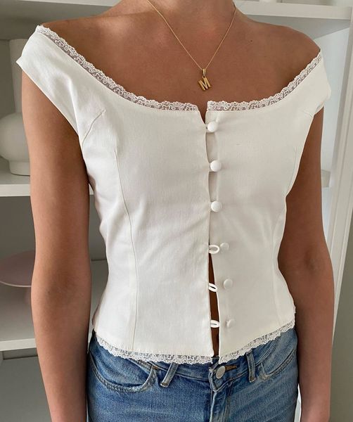 women's tanks camis 90s retro button up tank lace trim milkmaid women y2k aesthetic fairycore grunge vest vintage streetwear 230706, White
women's tanks camis 90s retro button up tank lace trim milkmaid women y2k aesthetic fairycore grunge vest vintage streetwear 230706, White