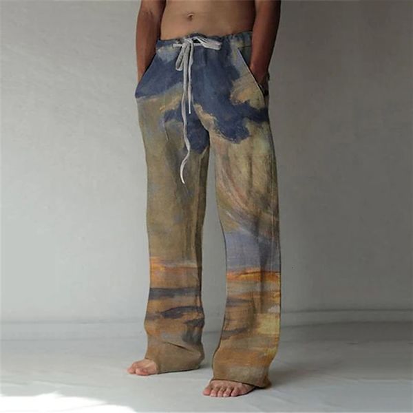 mens pants summer baggy beach elastic drawstring pattern printed landscape comfortable soft and casual pretend 230706, Black
mens pants summer baggy beach elastic drawstring pattern printed landscape comfortable soft and casual pretend 230706, Black