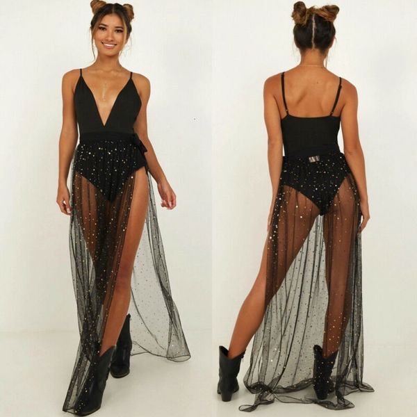 skirts women black sequin skirts mesh transparent split long maxi skit femme sheer beach wrap sarong pareo skirts for women gothic 230707
skirts women black sequin skirts mesh transparent split long maxi skit femme sheer beach wrap sarong pareo skirts for women gothic 230707