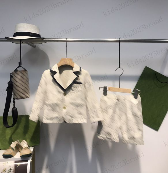 children jackets sets 2023 brand designer suit jackets with short pants two pieces sets high end original edition quality tracksuits size 90, White
children jackets sets 2023 brand designer suit jackets with short pants two pieces sets high end original edition quality tracksuits size 90, White