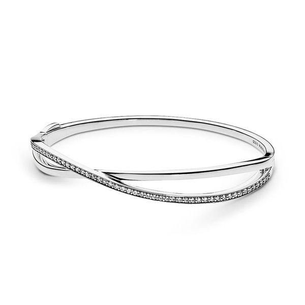 entwined bangle bracelet for pandora real 925 sterling silver wedding party jewelry designer bracelets for women crystal diamond luxury brac, Black
entwined bangle bracelet for pandora real 925 sterling silver wedding party jewelry designer bracelets for women crystal diamond luxury brac, Black