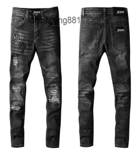 european and american designer men jeans pants trend amirs fashion cross knee hole patch cloth liuding men039s casual jeans 7185068720, Blue
european and american designer men jeans pants trend amirs fashion cross knee hole patch cloth liuding men039s casual jeans 7185068720, Blue