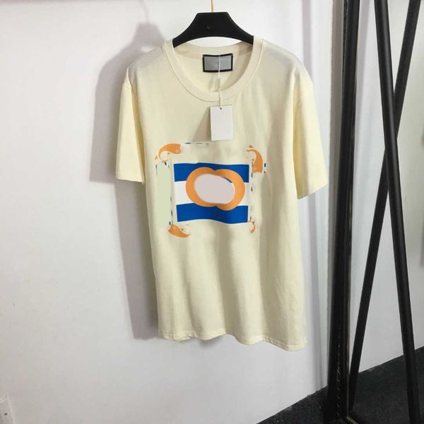 women designer tees colorful logo print on chest t-shirt size s-l round neck girl t shirt solid color short sleeves, White
women designer tees colorful logo print on chest t-shirt size s-l round neck girl t shirt solid color short sleeves, White