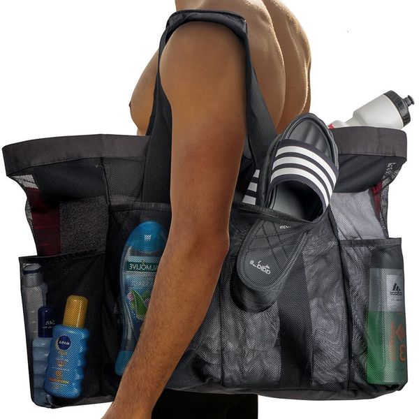 evening bags 8 pockets summer large beach bag for towels mesh durable toys waterproof underwear pocket tote 230707
evening bags 8 pockets summer large beach bag for towels mesh durable toys waterproof underwear pocket tote 230707