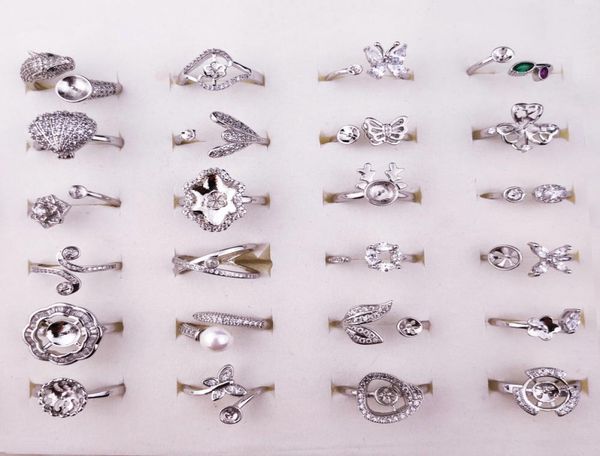 925 silver rings diy ring settings fashion jewelry pearl ring settings zircon silver ring for women adjustable size wedding christ9015307, Slivery;crystal
925 silver rings diy ring settings fashion jewelry pearl ring settings zircon silver ring for women adjustable size wedding christ9015307, Slivery;crystal