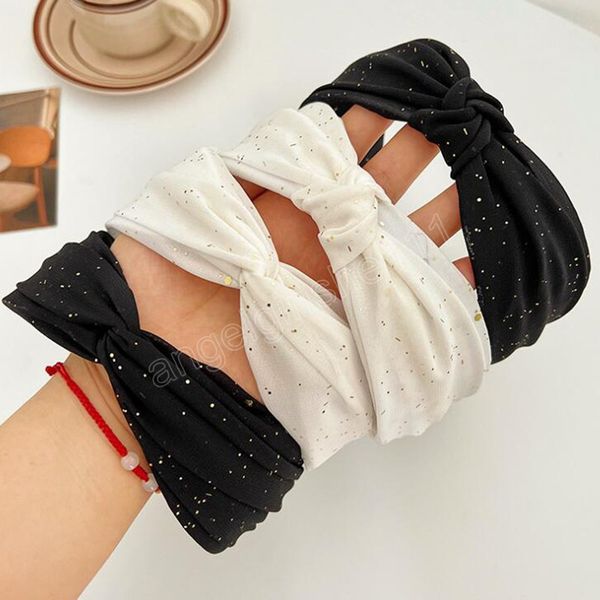 fashion hairband for women fresh white black headband cross knot turban autumn headwear hair accessories, Slivery;white
fashion hairband for women fresh white black headband cross knot turban autumn headwear hair accessories, Slivery;white