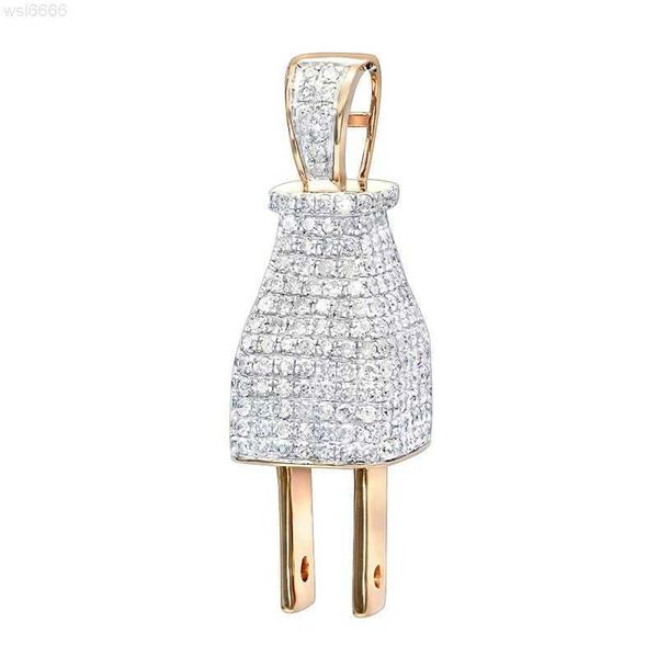 factory custom mens s925 silver real 9k 10k 14k 18k solid gold hip hop jewelry 3d real gold and diamond power plug pendant
factory custom mens s925 silver real 9k 10k 14k 18k solid gold hip hop jewelry 3d real gold and diamond power plug pendant