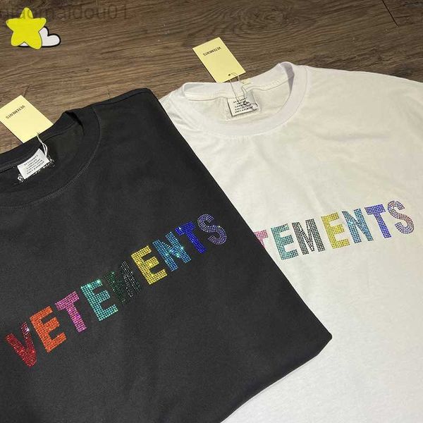 men's t-shirts oversized t-shirt men women classic colored flash drilling black white casual couple summer simple vtm tee l230707, White;black
men's t-shirts oversized t-shirt men women classic colored flash drilling black white casual couple summer simple vtm tee l230707, White;black