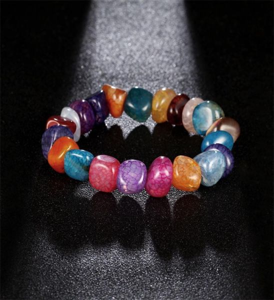 new summer fashion natural stone bracelet adjustable hand chain irregular ice crack colorful stone beads bracelet2956391, Black
new summer fashion natural stone bracelet adjustable hand chain irregular ice crack colorful stone beads bracelet2956391, Black