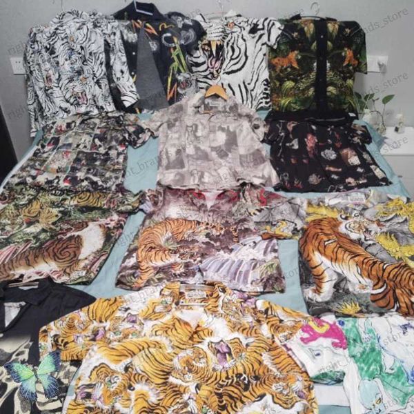 men's casual shirts summer wacko maria shirt dragon tiger pattern short sleeve casual cardigan hawaiian shirts for men women t230707, White;black
men's casual shirts summer wacko maria shirt dragon tiger pattern short sleeve casual cardigan hawaiian shirts for men women t230707, White;black