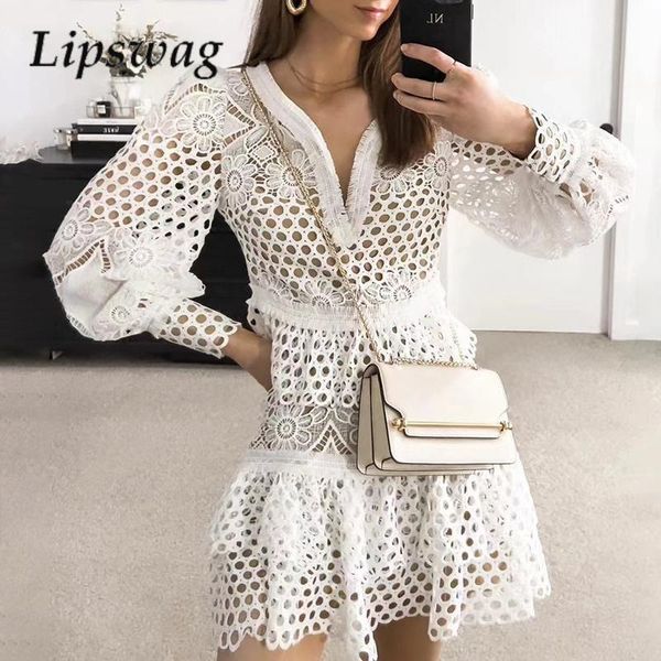 urban dresses fashion solid v-neck embroidery lace party dress women elegant lantern long sleeve a-line dress office hollow out dresses 2307, White;black
urban dresses fashion solid v-neck embroidery lace party dress women elegant lantern long sleeve a-line dress office hollow out dresses 2307, White;black