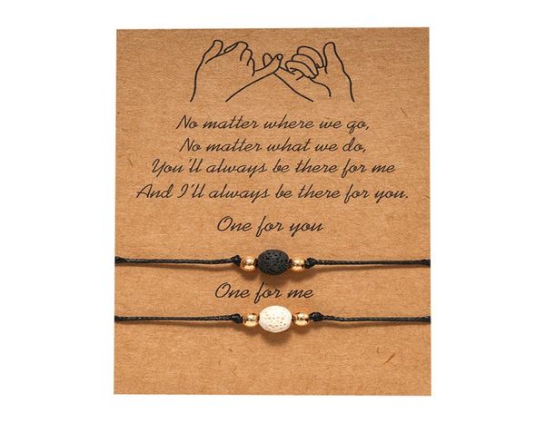 black white lava stone beaded lover couple card strand bracelet adjustable rope wristband essential oil diffuser jewelry6678992
black white lava stone beaded lover couple card strand bracelet adjustable rope wristband essential oil diffuser jewelry6678992