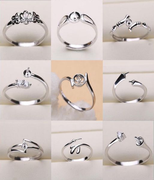 pearl ring settings 925 sterling silver ring settings 9 styles diy ring for women adjustable size jewelry settings gift statement 9123467, Slivery;crystal
pearl ring settings 925 sterling silver ring settings 9 styles diy ring for women adjustable size jewelry settings gift statement 9123467, Slivery;crystal