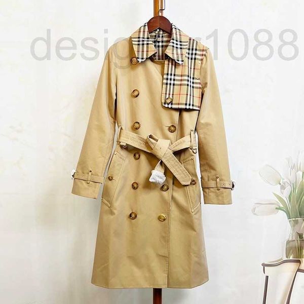 designer bajia counter synchronous autumn and winter british style women's double breasted plaid waterproof cotton waist long sleeve tr, Black
designer bajia counter synchronous autumn and winter british style women's double breasted plaid waterproof cotton waist long sleeve tr, Black