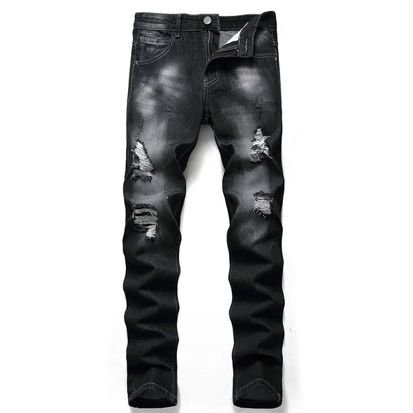 mens jeans denim men hole ruined plus size casual european and american ripped pants trend 230706, Blue
mens jeans denim men hole ruined plus size casual european and american ripped pants trend 230706, Blue