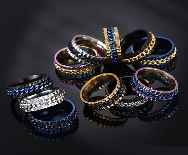 stainless steel spin chain ring lucky rotate ring band rings wedding rings men women fashion jewelry5834050, Silver
stainless steel spin chain ring lucky rotate ring band rings wedding rings men women fashion jewelry5834050, Silver