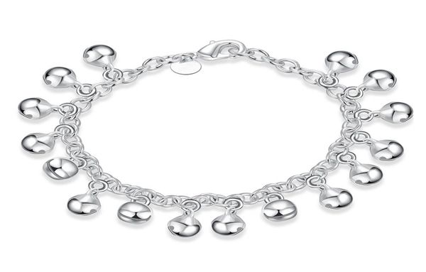 925 silver m girl baby mom gift jingle bracelet ball silver chain bracelet h0561551905, Black
925 silver m girl baby mom gift jingle bracelet ball silver chain bracelet h0561551905, Black