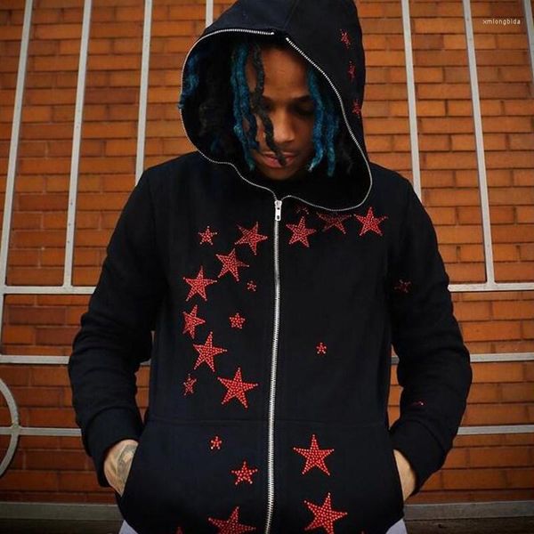 men's hoodies star rhinestone men gothic black zip up oversized sweatshirts female retro harajuku hooded women jacket y2k streetwear
men's hoodies star rhinestone men gothic black zip up oversized sweatshirts female retro harajuku hooded women jacket y2k streetwear