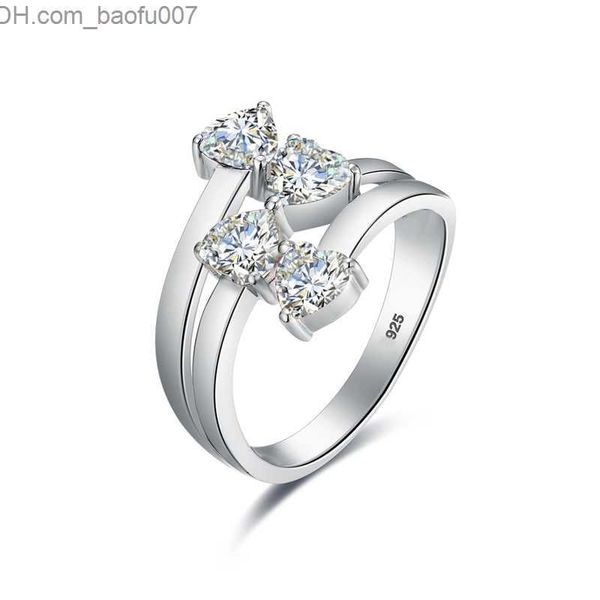 wedding rings 4 stone heart cut ring 925 sterling silver woman wedding party fine jewelry trend z230711, Slivery;golden
wedding rings 4 stone heart cut ring 925 sterling silver woman wedding party fine jewelry trend z230711, Slivery;golden