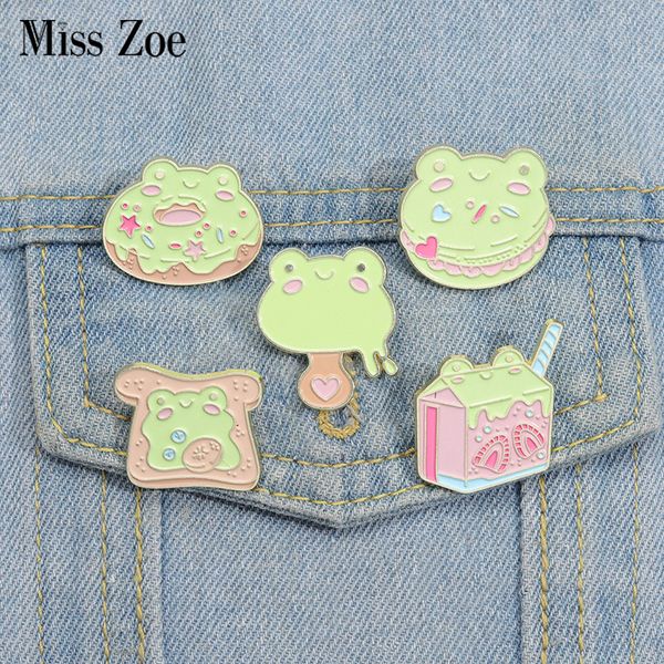frog dessert enamel pins custom donut juice toast hamburger ice cream brooches lapel badges animal jewelry gift for kids friends, Gray
frog dessert enamel pins custom donut juice toast hamburger ice cream brooches lapel badges animal jewelry gift for kids friends, Gray