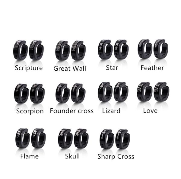 whole titanium steel women men039s hoop earrings piercing jewelry simple multiple patterns black color earrings2997307, Golden;silver
whole titanium steel women men039s hoop earrings piercing jewelry simple multiple patterns black color earrings2997307, Golden;silver