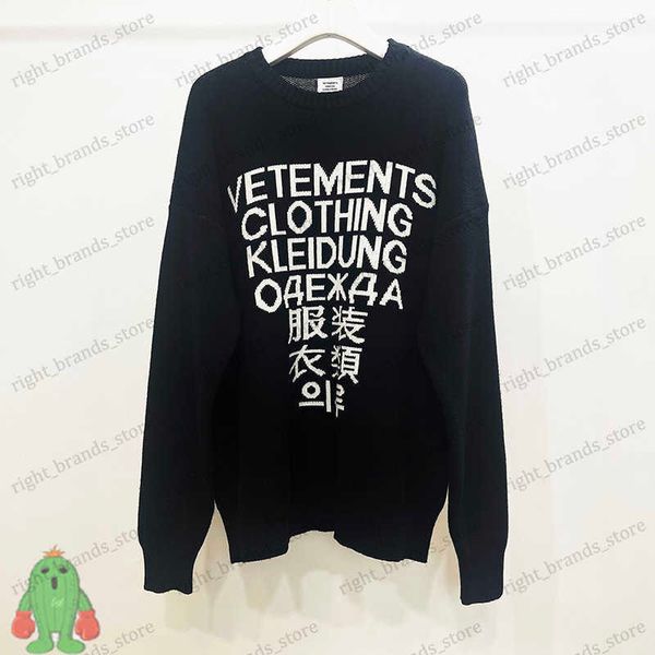 men's hoodies sweatshirts oversized vetements sweaters letter knitted round neck pullover men women t230707, Black
men's hoodies sweatshirts oversized vetements sweaters letter knitted round neck pullover men women t230707, Black