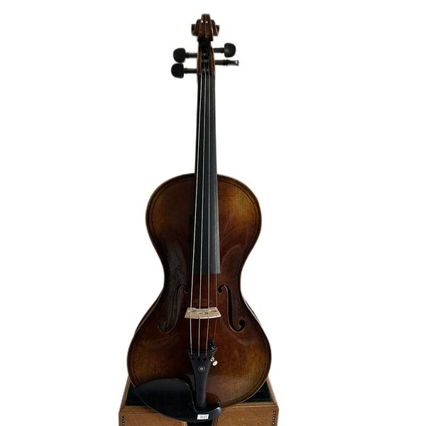 4/4 violin solid flamed maple back old spruce hand carved k3127