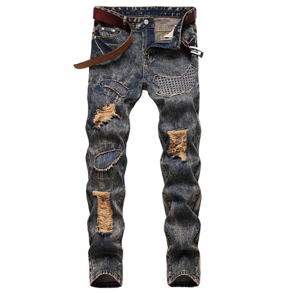 mens jeans style nostalgic patch cloth personality trend jean cut straight fit pants men e stretch clothes for 230706, Blue
mens jeans style nostalgic patch cloth personality trend jean cut straight fit pants men e stretch clothes for 230706, Blue
