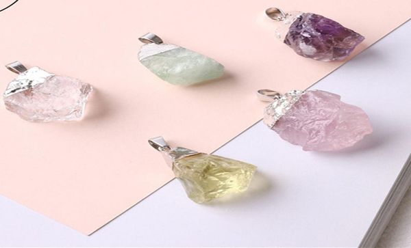 irregular natural crystal quartz silver plated chain necklaces women girl pendant original stone fashion party jewelry1223307
irregular natural crystal quartz silver plated chain necklaces women girl pendant original stone fashion party jewelry1223307