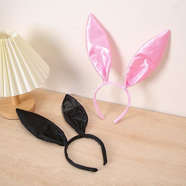 new easter bunny ear headband satin hair hoop rabbit ear hairband halloween christmas party decor clothes, Slivery;white
new easter bunny ear headband satin hair hoop rabbit ear hairband halloween christmas party decor clothes, Slivery;white