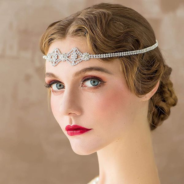 hair chain selling new vintage rhinestone forehead chain studded round devil's eye bridal headdress designer jewelry, Silver
hair chain selling new vintage rhinestone forehead chain studded round devil's eye bridal headdress designer jewelry, Silver