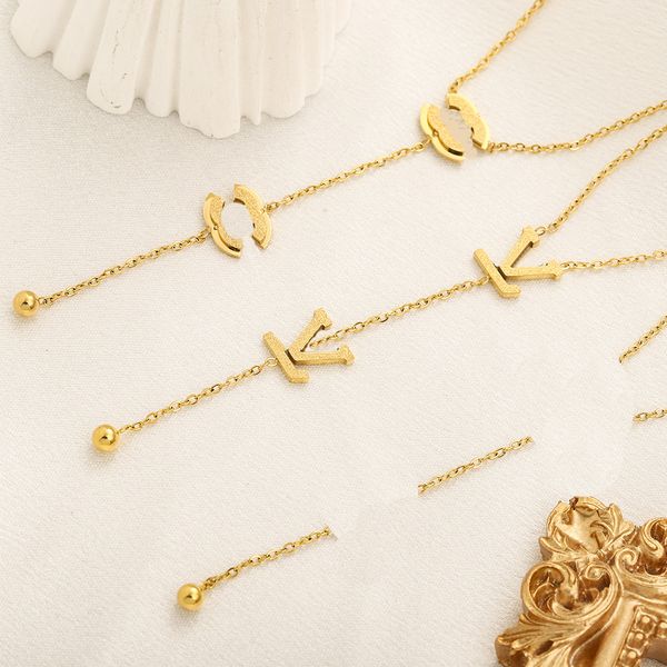 18k gold designer necklace stainless steel non fade gift necklace new correct brand letter pendant necklace 2023 wedding party stainless ste, Silver
18k gold designer necklace stainless steel non fade gift necklace new correct brand letter pendant necklace 2023 wedding party stainless ste, Silver