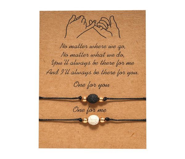 black white lava stone beaded lover couple card strand bracelet adjustable rope wristband essential oil diffuser jewelry3391627
black white lava stone beaded lover couple card strand bracelet adjustable rope wristband essential oil diffuser jewelry3391627