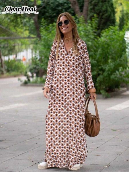 women printed maxi dresses vneck bohemian summer long sleeve casual dress female vintage holiday loose beach cover up robe l230621, Black;gray
women printed maxi dresses vneck bohemian summer long sleeve casual dress female vintage holiday loose beach cover up robe l230621, Black;gray