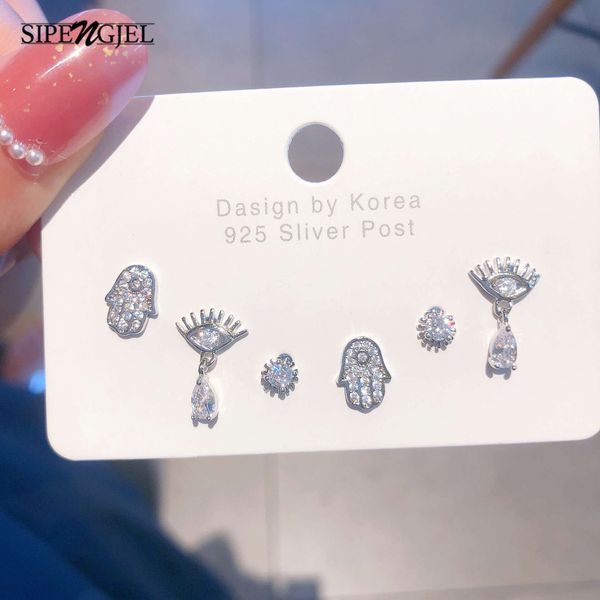sipengjel 6 pcs shiny zircon stud earrings set for women evil and eyes butterfly cartilage earrings piercing jewelry sets 2023, Golden;silver
sipengjel 6 pcs shiny zircon stud earrings set for women evil and eyes butterfly cartilage earrings piercing jewelry sets 2023, Golden;silver