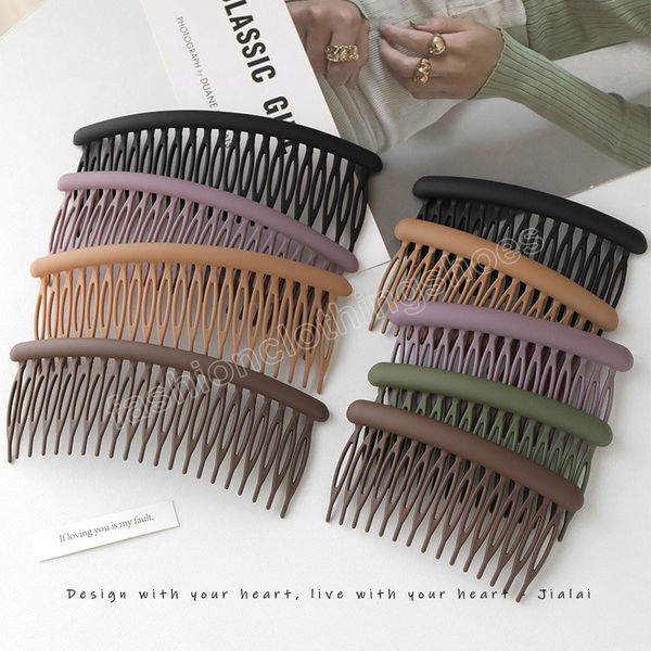 21 teeth matte hair comb anti-skid broken hair hairpins non-slip bangs side clips back of the head headwear for girls barrettes, Slivery;white
21 teeth matte hair comb anti-skid broken hair hairpins non-slip bangs side clips back of the head headwear for girls barrettes, Slivery;white