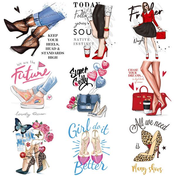 notions iron on decals fashion girls high heels washable heat transfer stickers flower shoes patches appliques diy t-shirt jeans cowboy back, Black
notions iron on decals fashion girls high heels washable heat transfer stickers flower shoes patches appliques diy t-shirt jeans cowboy back, Black