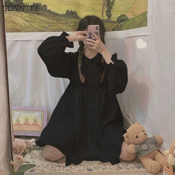 dresses women loose dent kneelength minimalist peter pan collar high waist leisure autumn bf style fashion feminino vestidos l230621, Black;gray
dresses women loose dent kneelength minimalist peter pan collar high waist leisure autumn bf style fashion feminino vestidos l230621, Black;gray