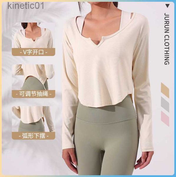 desginer alo yoga t shirt the same new style fashionable sportswear elastic running dance long sleeve v suit female, White
desginer alo yoga t shirt the same new style fashionable sportswear elastic running dance long sleeve v suit female, White