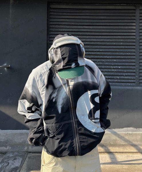 men's jackets st spring fall new men's black 8 print tie dyed zipper hooded long sleeve charge coat women's trendy jacket t23, Black;brown
men's jackets st spring fall new men's black 8 print tie dyed zipper hooded long sleeve charge coat women's trendy jacket t23, Black;brown