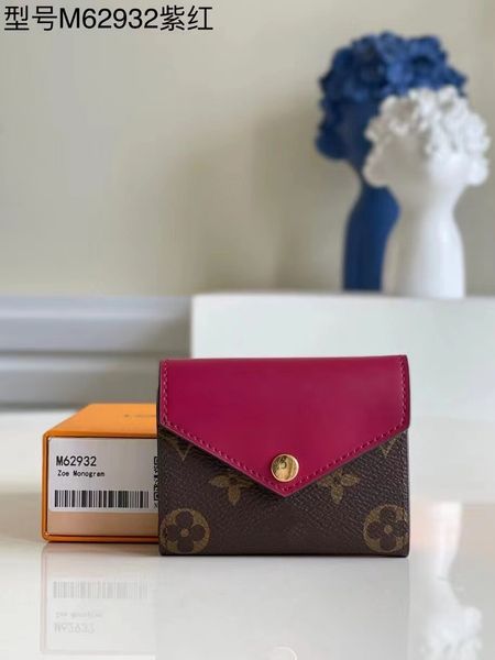 m62932 women's luxury cowhide buckle wallet business card holder, Red;black
m62932 women's luxury cowhide buckle wallet business card holder, Red;black