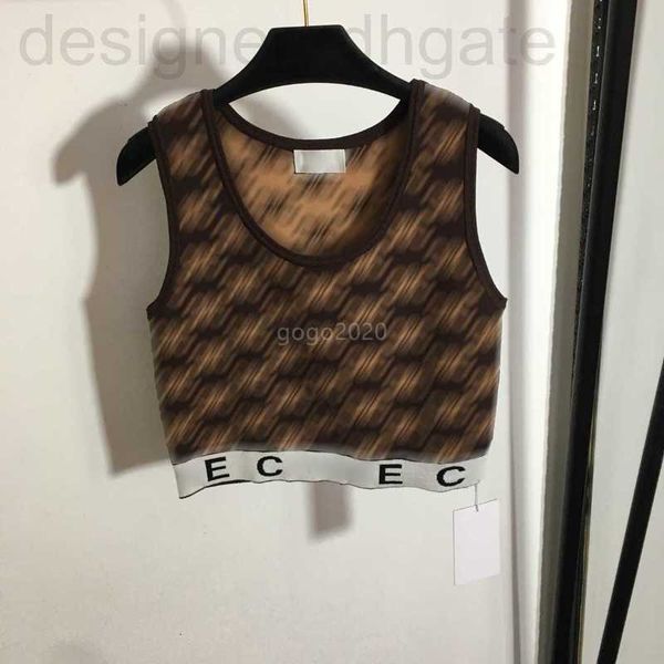 women's t-shirt designer 23ss women designer tee vest knits jogging t shirts with all-over letter pattern crop runway high end brand s, White
women's t-shirt designer 23ss women designer tee vest knits jogging t shirts with all-over letter pattern crop runway high end brand s, White