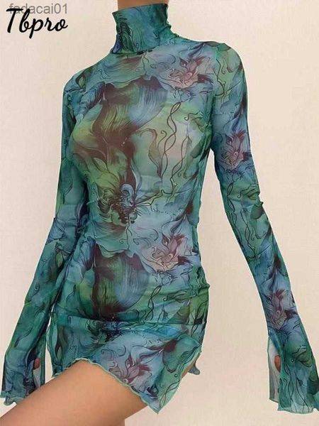 fashion printing high neck buttock mini dress women fashion flare sleeve mesh vestidos 2023 summer chic party club robe l230621, Black;gray
fashion printing high neck buttock mini dress women fashion flare sleeve mesh vestidos 2023 summer chic party club robe l230621, Black;gray
