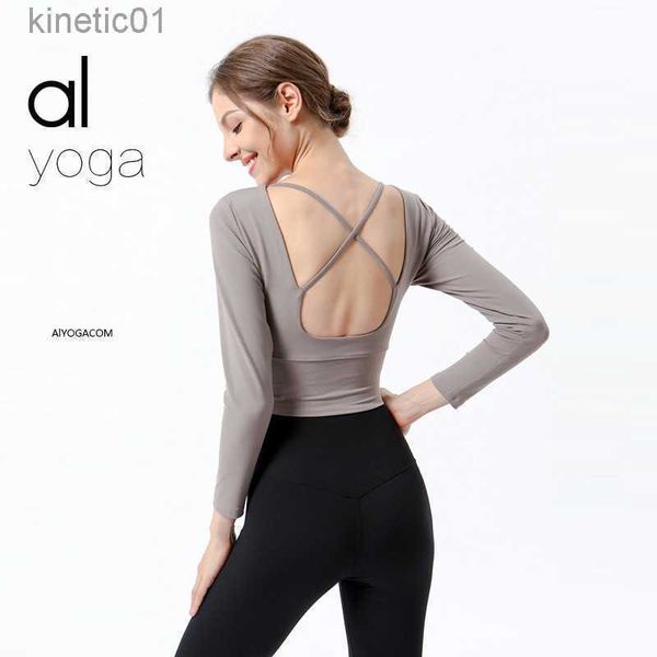 desginer alo yoga t shirt originsuit long sleeved t-shirt fitness suit casuoutdoor beauty back cross shaped garment female, White
desginer alo yoga t shirt originsuit long sleeved t-shirt fitness suit casuoutdoor beauty back cross shaped garment female, White