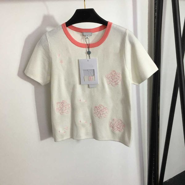 designer clothes women short sleeve knit girl sweater size s-l embroidered flower letter decoration pullover luxurious july03, White
designer clothes women short sleeve knit girl sweater size s-l embroidered flower letter decoration pullover luxurious july03, White