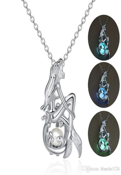 new creative multicolor luminous mermaid necklaces for women silver plated chains pendant necklace fashion jewelry accessories who5339238
new creative multicolor luminous mermaid necklaces for women silver plated chains pendant necklace fashion jewelry accessories who5339238