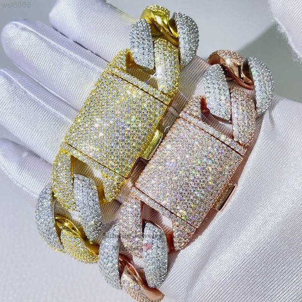 pass diamond tester stock new arrival hip hop 23mm thick solid cuban link bracelet with vvs moissanite diamond, Silver
pass diamond tester stock new arrival hip hop 23mm thick solid cuban link bracelet with vvs moissanite diamond, Silver